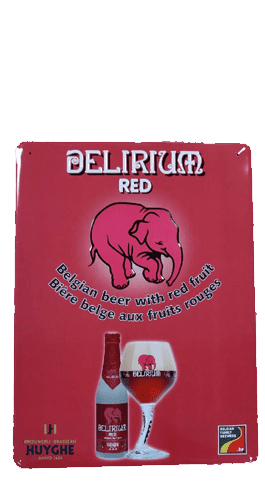 Cartel de chapa Delirium Red Tin Sign